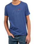 YOUTH Vector Tee - Heather Cobalt